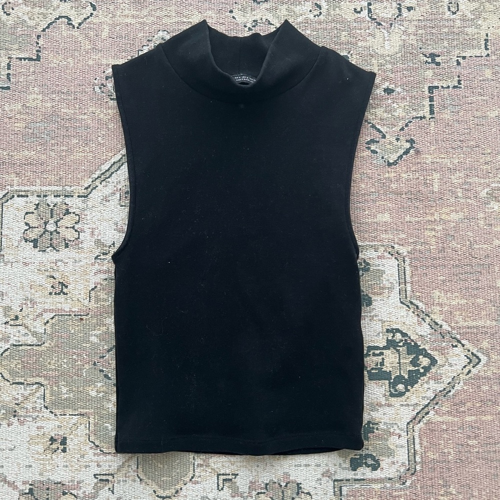 Zara Sleeveless Mockneck Top